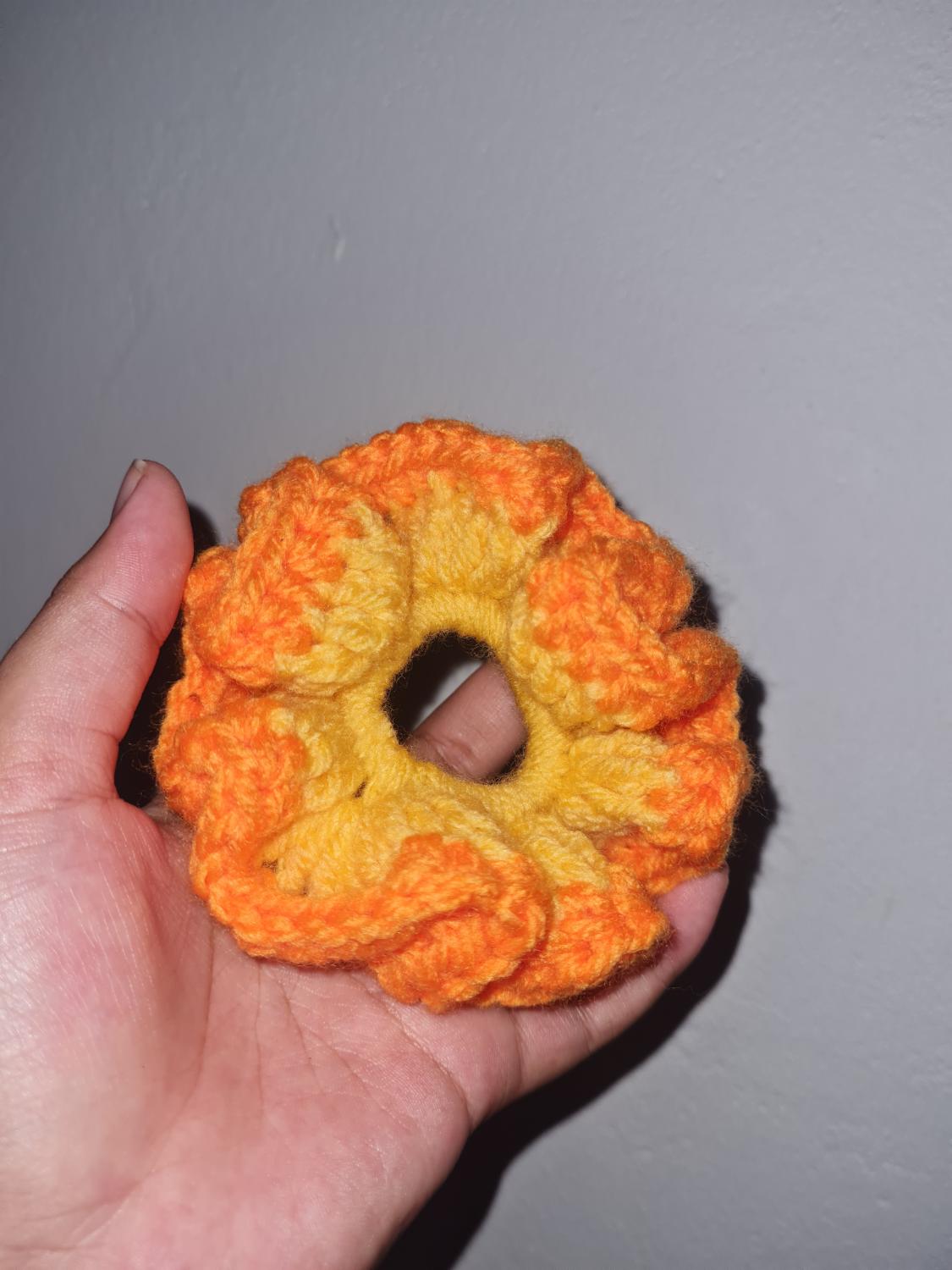 Orange scrunchie