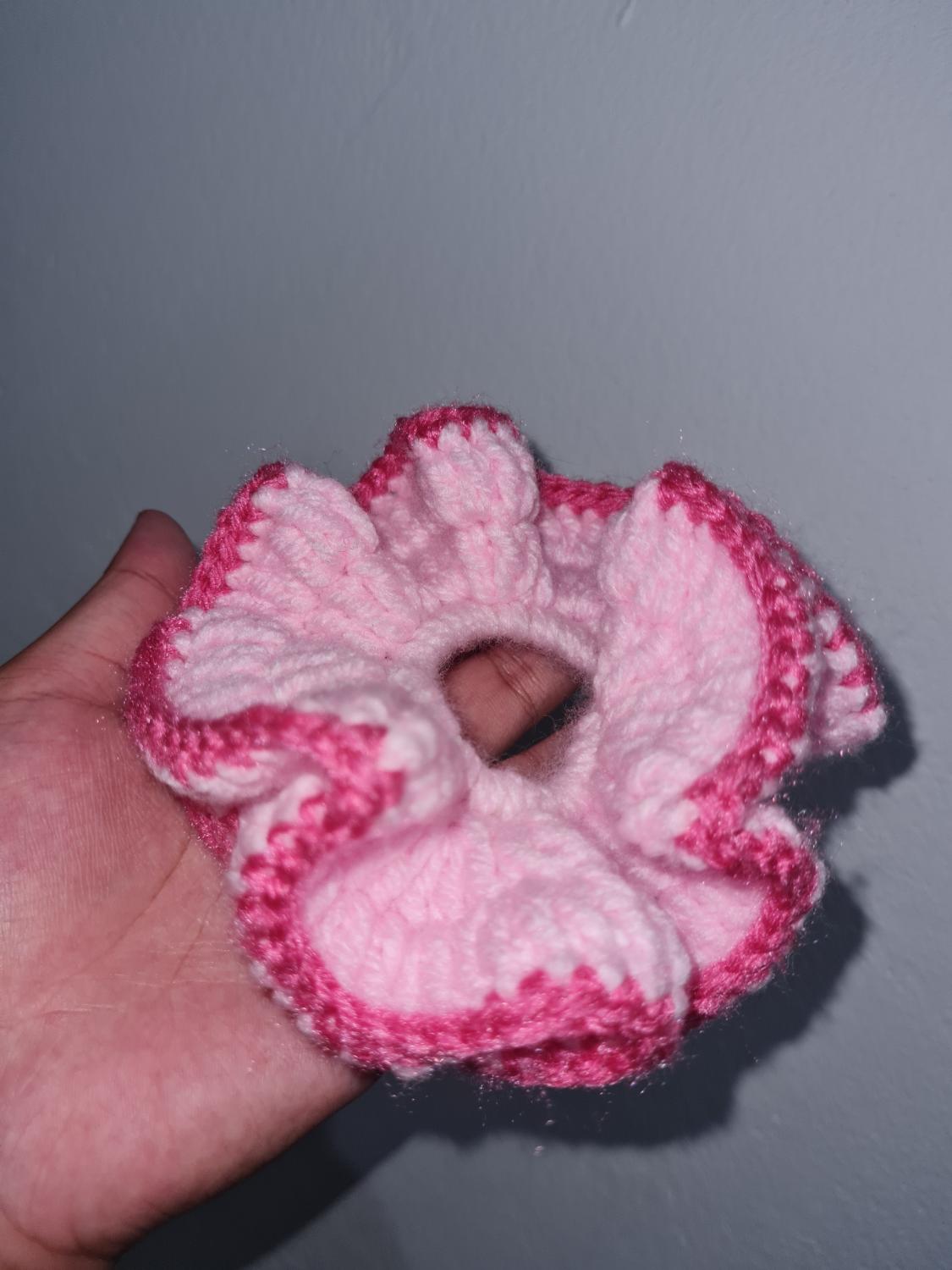 Pink scrunchie