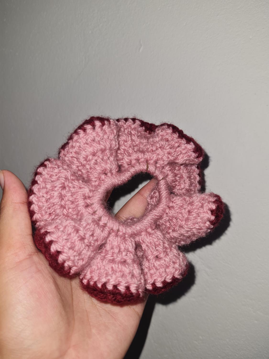 Dusty rose scrunchie